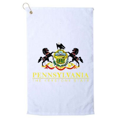 Flag Of Pennsylvania The Keystone State Philadelphia Golf Towel