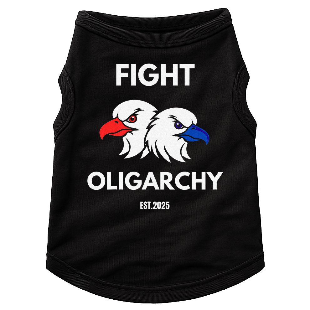 Fight Oligarchy Patriotic Quotes 2025 Anti Corruption Doggie Tank