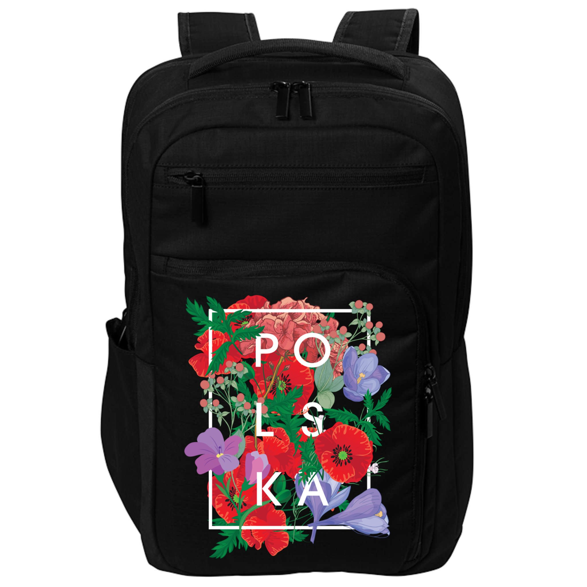 Flowers Of Poland Word Art Gift Polska Polish Pride Cool Gift Impact Tech Backpack