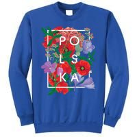 Flowers Of Poland Word Art Gift Polska Polish Pride Cool Gift Sweatshirt