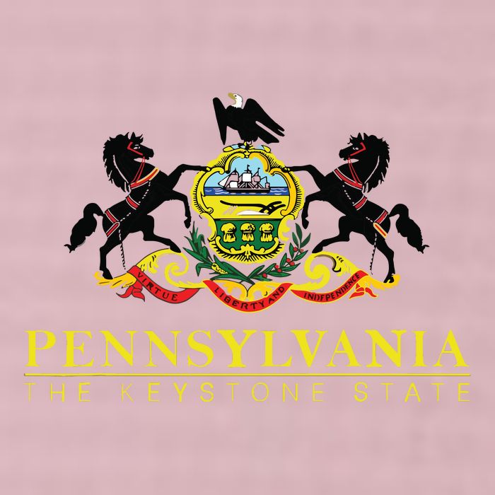 Flag Of Pennsylvania The Keystone State Philadelphia 25L Jumbo Tote