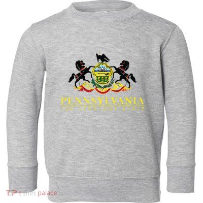 Flag Of Pennsylvania The Keystone State Philadelphia Toddler Sweatshirt