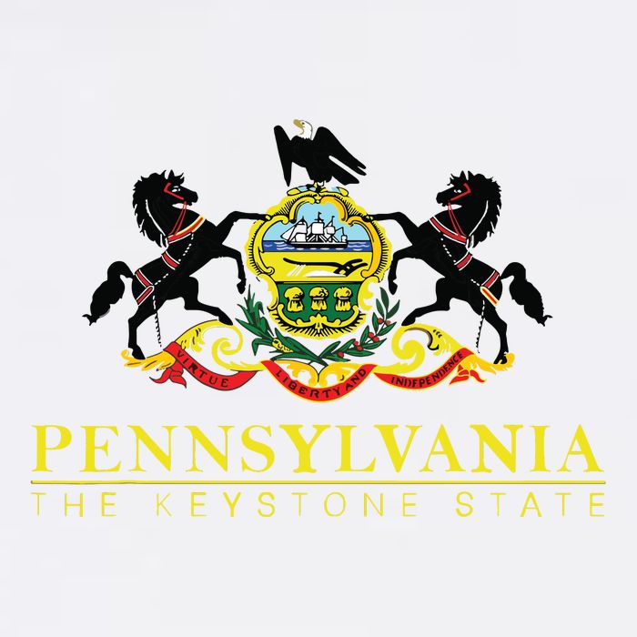 Flag Of Pennsylvania The Keystone State Philadelphia Long Sleeve Shirt