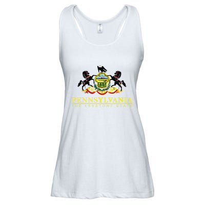 Flag Of Pennsylvania The Keystone State Philadelphia Ladies Essential Flowy Tank