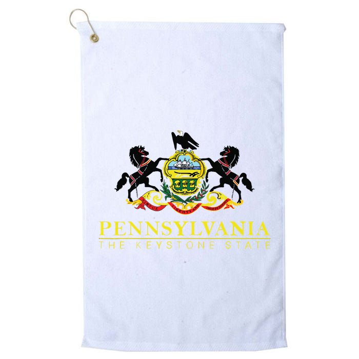 Flag Of Pennsylvania The Keystone State Philadelphia Golf Towel