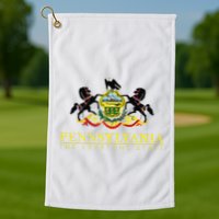 Flag Of Pennsylvania The Keystone State Philadelphia Golf Towel