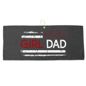 Father of Proud New Dad Daughter Fathers Day Large Microfiber Waffle Golf Towel