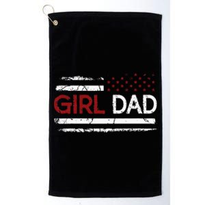 Father of Proud New Dad Daughter Fathers Day Platinum Collection Golf Towel