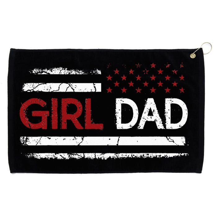 Father of Proud New Dad Daughter Fathers Day Grommeted Golf Towel