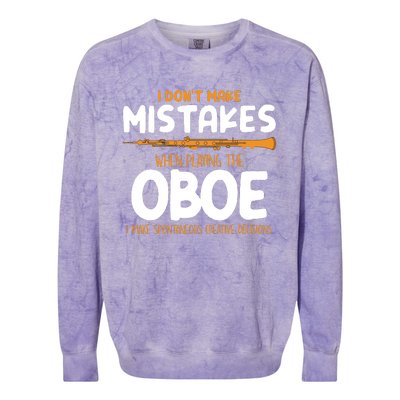 Funny Oboe Player Oboist Musician Gifts Colorblast Crewneck Sweatshirt