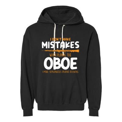 Funny Oboe Player Oboist Musician Gifts Garment-Dyed Fleece Hoodie