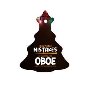 Funny Oboe Player Oboist Musician Gifts Ceramic Tree Ornament