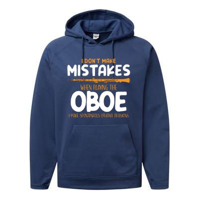 Funny Oboe Player Oboist Musician Gifts Performance Fleece Hoodie