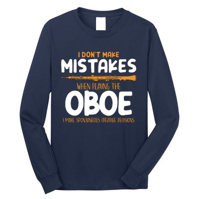 Funny Oboe Player Oboist Musician Gifts Long Sleeve Shirt