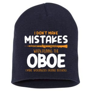 Funny Oboe Player Oboist Musician Gifts Short Acrylic Beanie