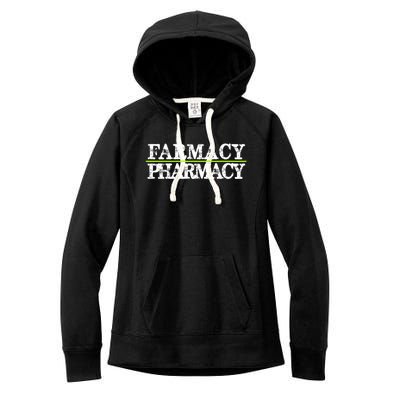 Farmacy Over Pharmacy Vegan Activism Go Vegan Gift Women's Fleece Hoodie