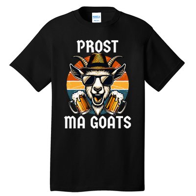 Funny Oktoberfest Prost Ma Goats Beer Festival Tall T-Shirt