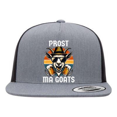 Funny Oktoberfest Prost Ma Goats Beer Festival Flat Bill Trucker Hat