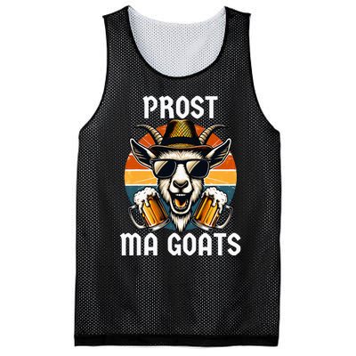 Funny Oktoberfest Prost Ma Goats Beer Festival Mesh Reversible Basketball Jersey Tank