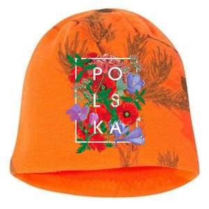 Flowers Of Poland Word Art Polska Polish Pride Kati - Camo Knit Beanie