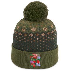 Flowers Of Poland Word Art Polska Polish Pride The Baniff Cuffed Pom Beanie