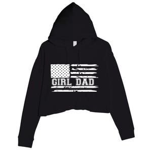 Father Of Proud New Dad Fathers Day Gift Men Crop Fleece Hoodie