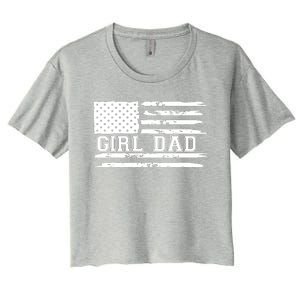 Father Of Proud New Dad Fathers Day Gift Men Women's Crop Top Tee