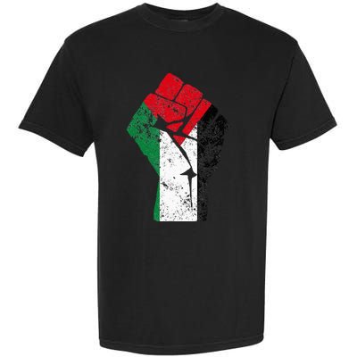 Fist of Palestine Free Palestine Garment-Dyed Heavyweight T-Shirt