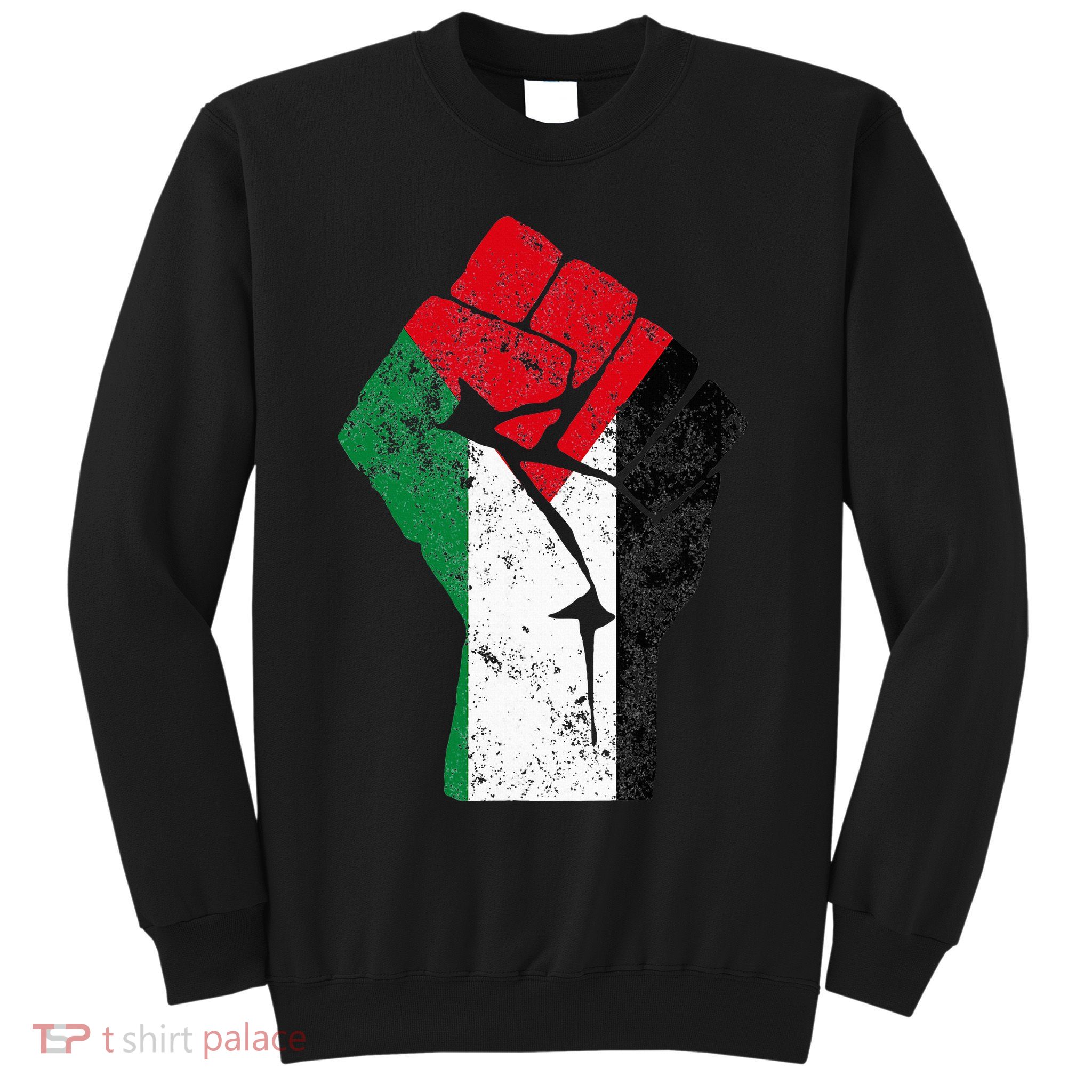Fist of Palestine Free Palestine Sweatshirt