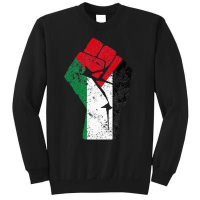 Fist of Palestine Free Palestine Sweatshirt