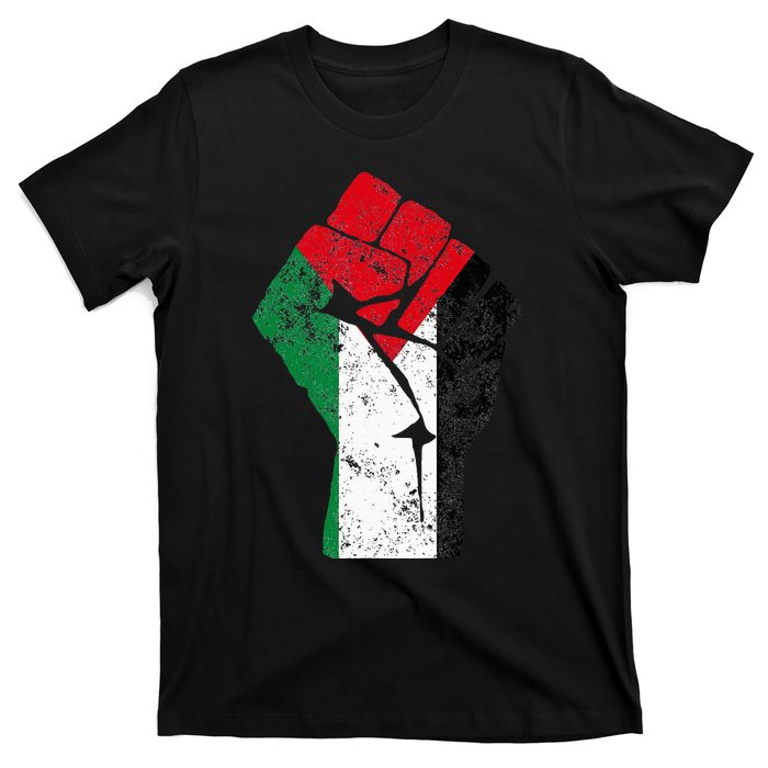 Fist of Palestine Free Palestine T-Shirt