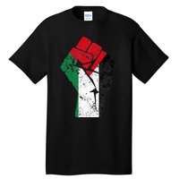 Fist of Palestine Free Palestine Tall T-Shirt