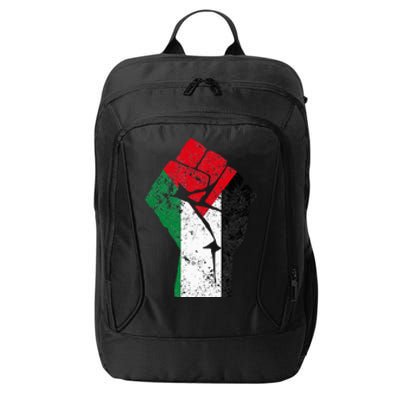 Fist of Palestine Free Palestine City Backpack