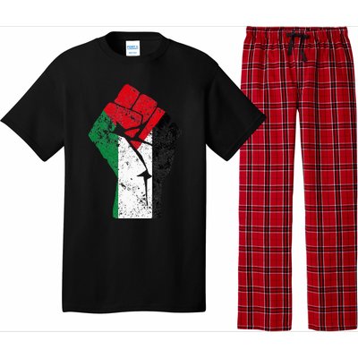 Fist of Palestine Free Palestine Pajama Set