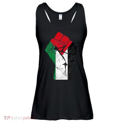 Fist of Palestine Free Palestine Ladies Essential Flowy Tank