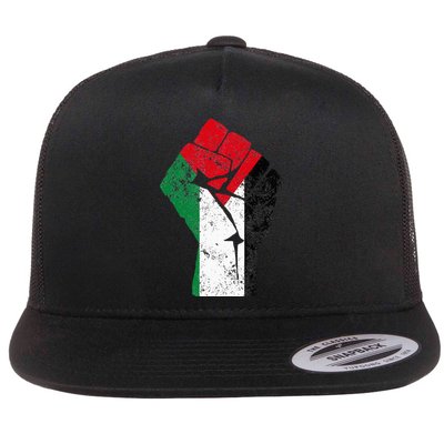 Fist of Palestine Free Palestine Flatbill Hat