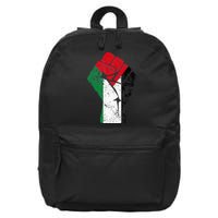 Fist of Palestine Free Palestine 16 in Basic Backpack