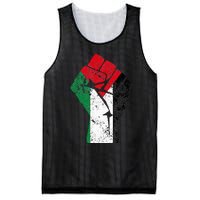 Fist of Palestine Free Palestine Mesh Reversible Basketball Jersey Tank