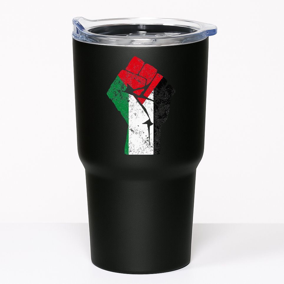Fist of Palestine Free Palestine Tumbler