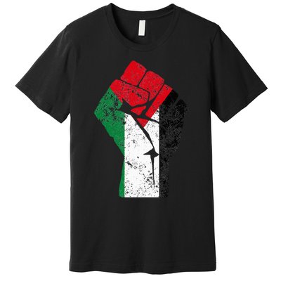 Fist of Palestine Free Palestine Premium T-Shirt