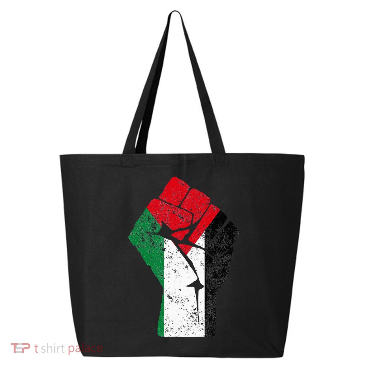Fist of Palestine Free Palestine 25L Jumbo Tote