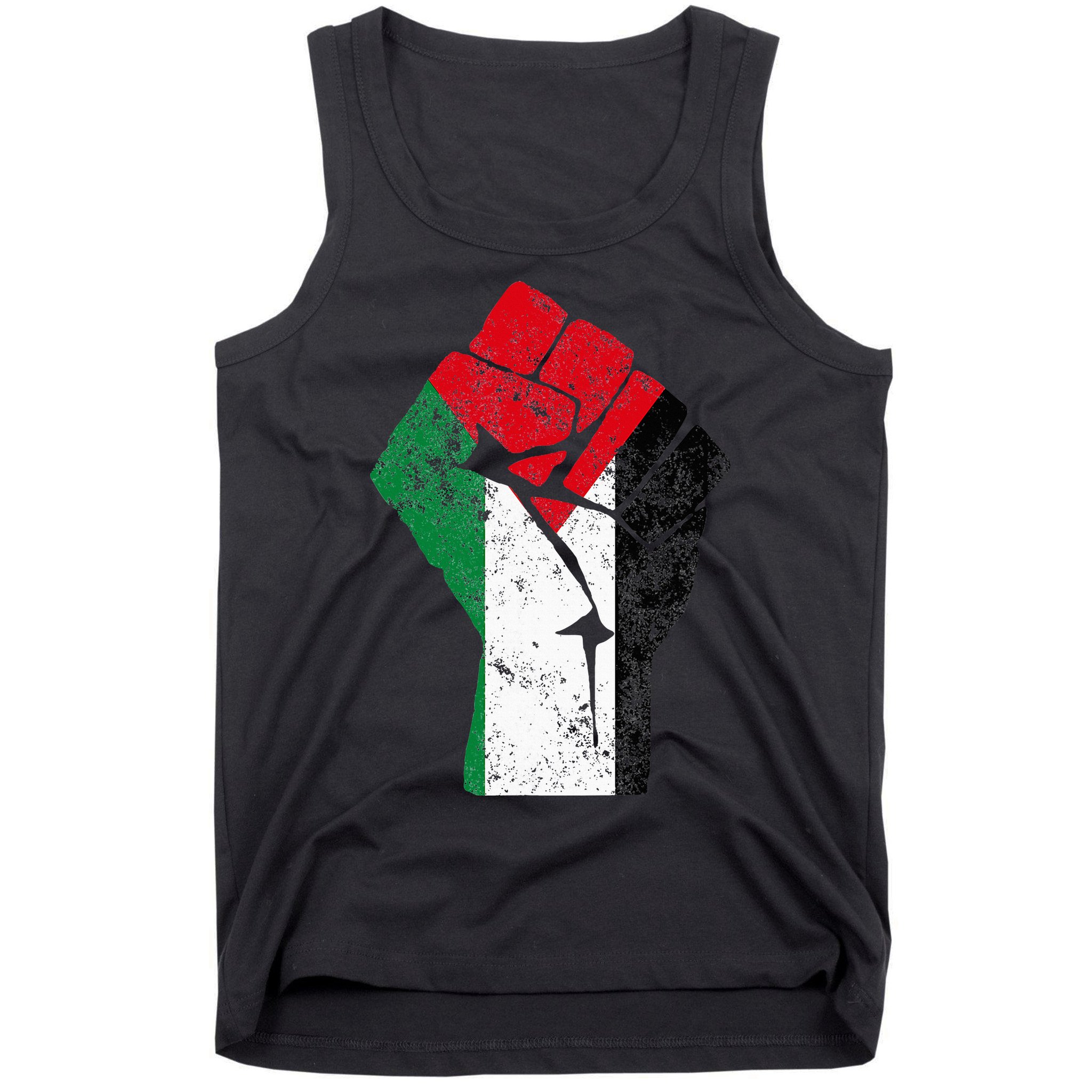 Fist of Palestine Free Palestine Tank Top