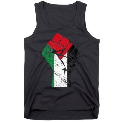 Fist of Palestine Free Palestine Tank Top