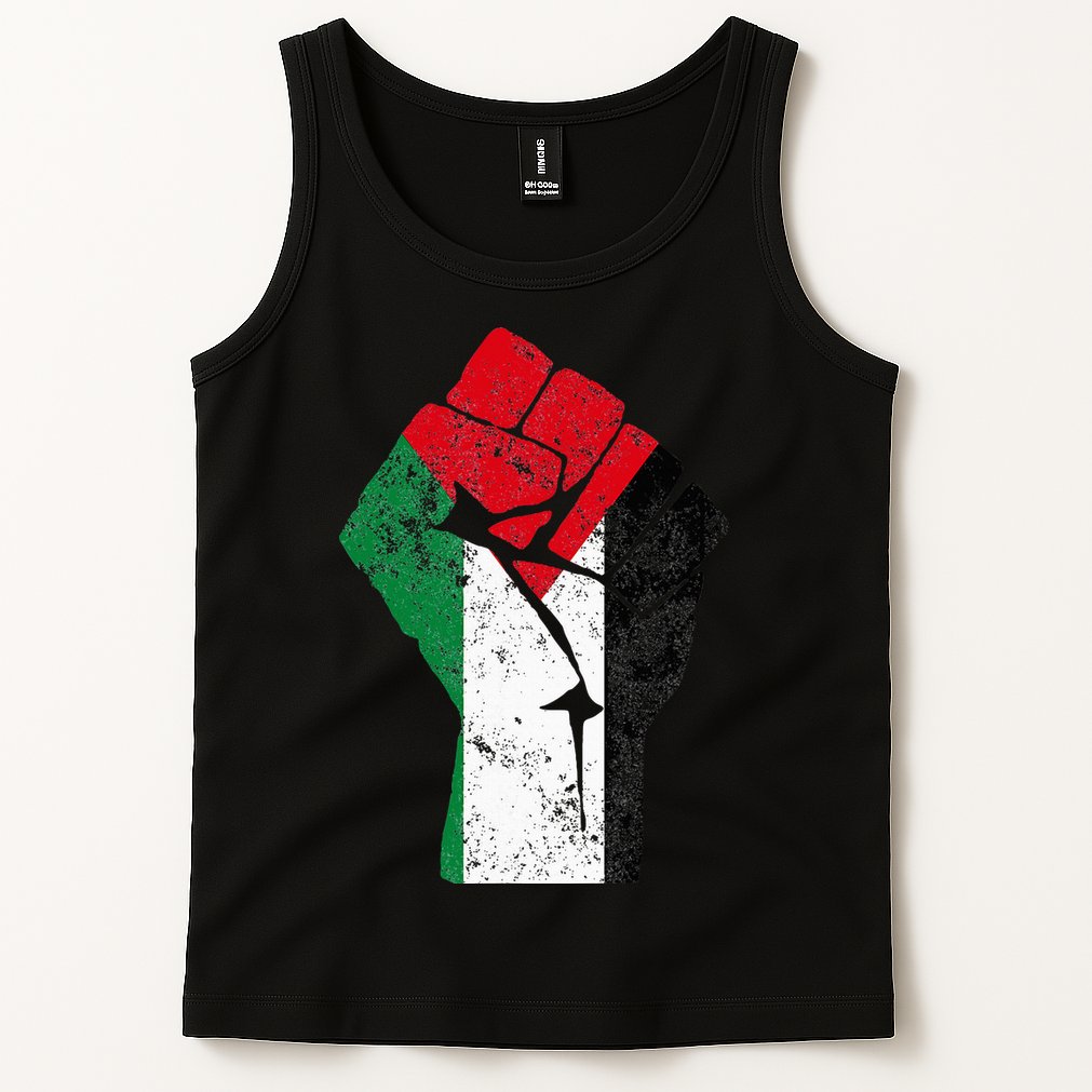 Fist of Palestine Free Palestine Tank Top