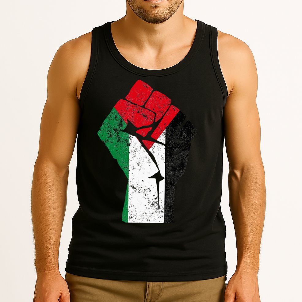 Fist of Palestine Free Palestine Tank Top
