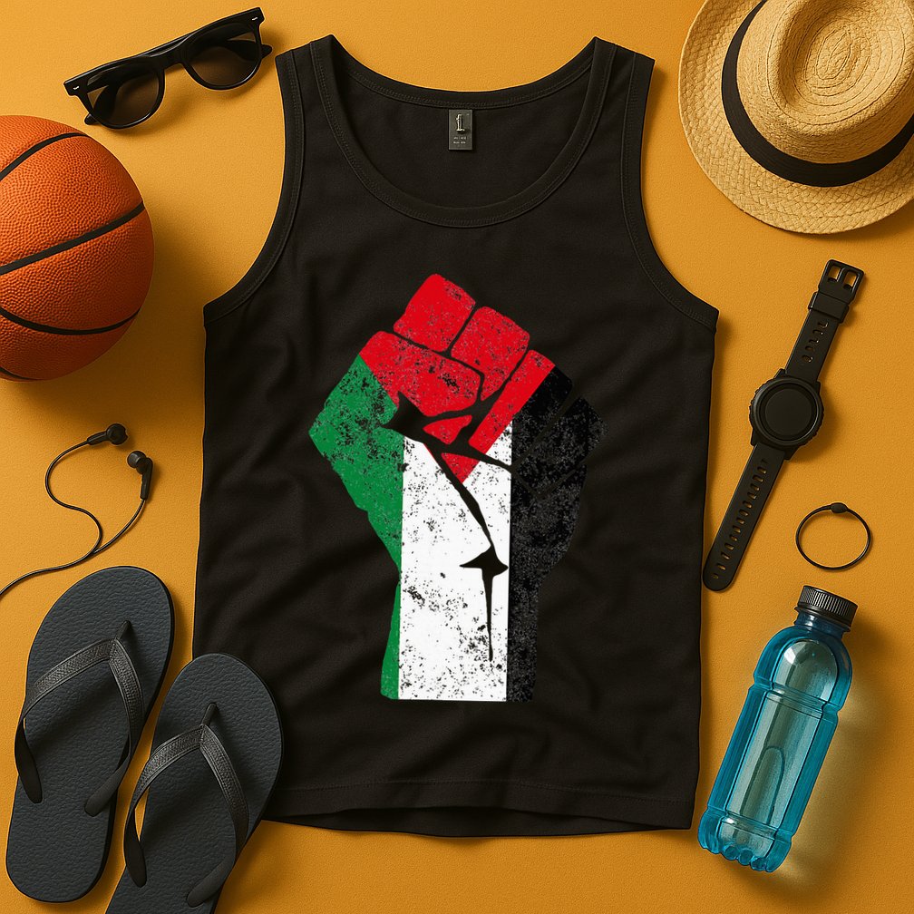 Fist of Palestine Free Palestine Tank Top
