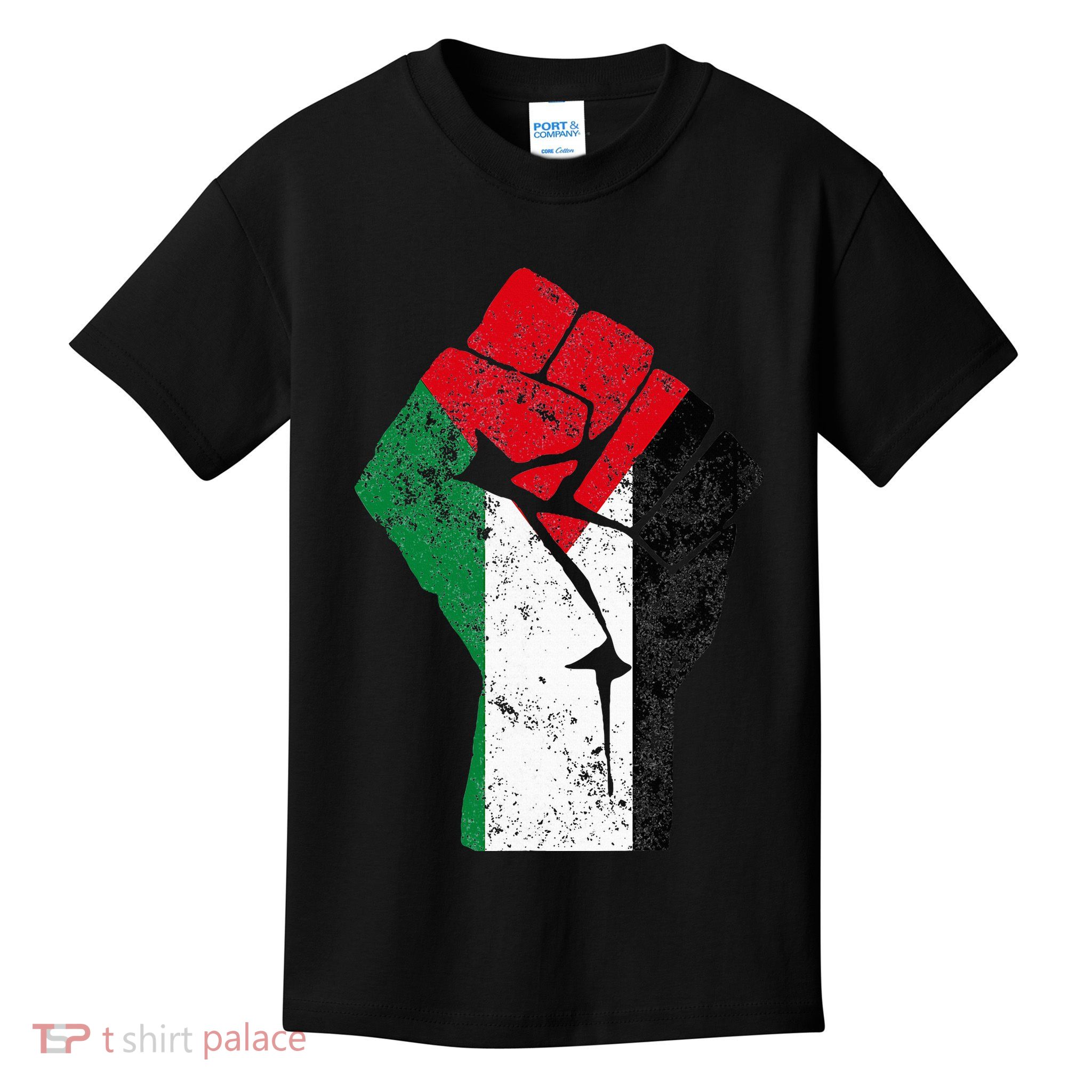 Fist of Palestine Free Palestine Kids T-Shirt
