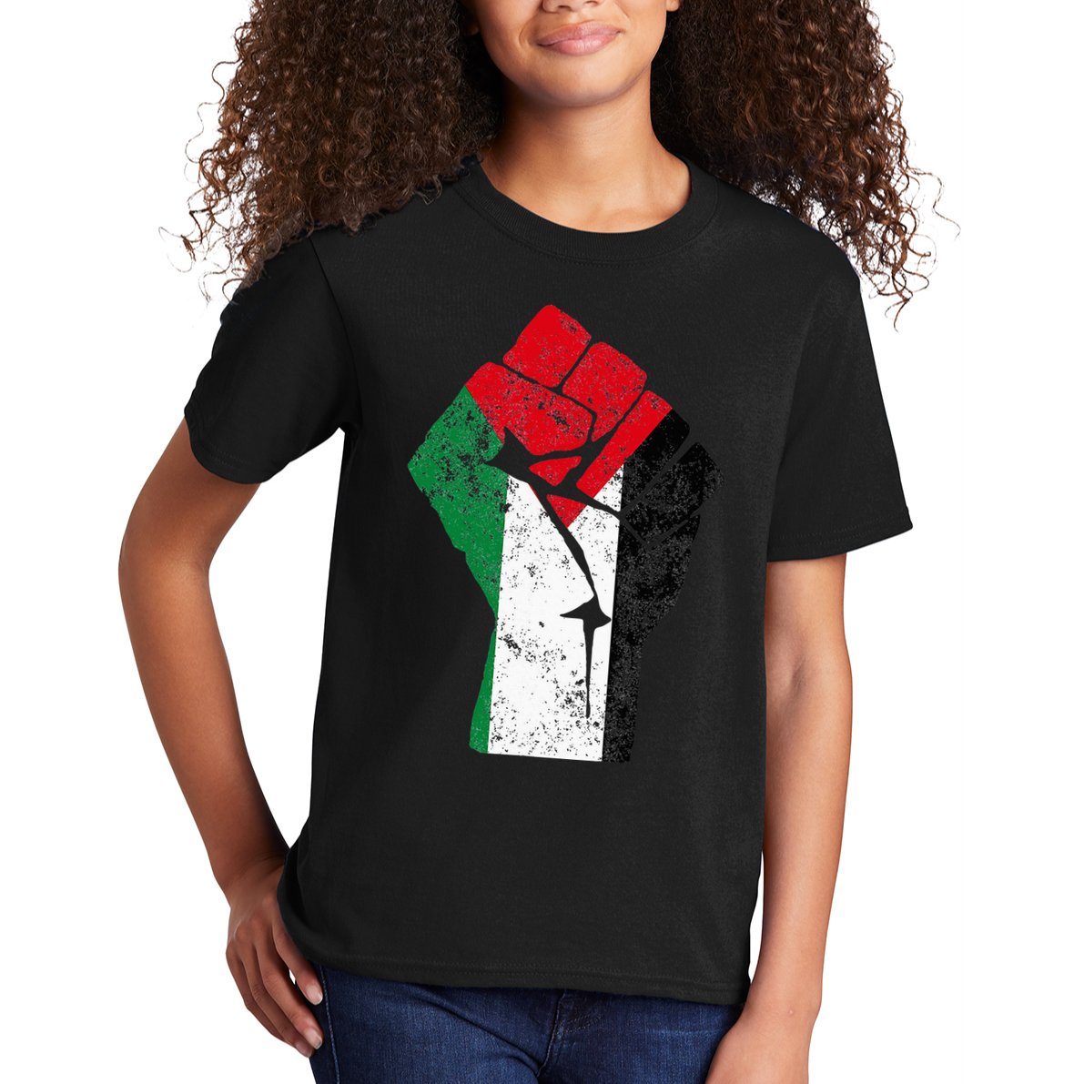 Fist of Palestine Free Palestine Kids T-Shirt