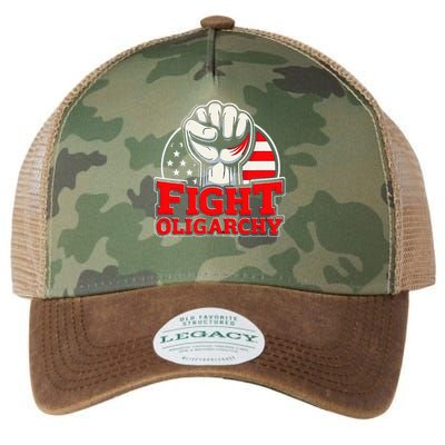 Fight Oligarchy Protest Legacy Tie Dye Trucker Hat