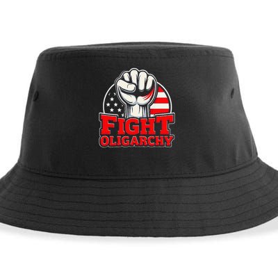 Fight Oligarchy Protest Sustainable Bucket Hat